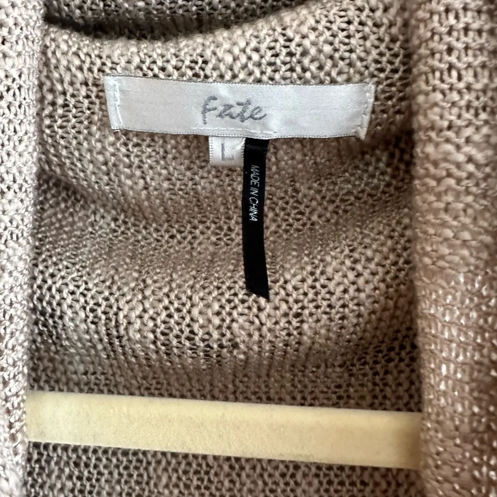 Fate Duster Swearer Wrap Cardigan Dust Pink Grey Print Cropped Style Large - Image 2