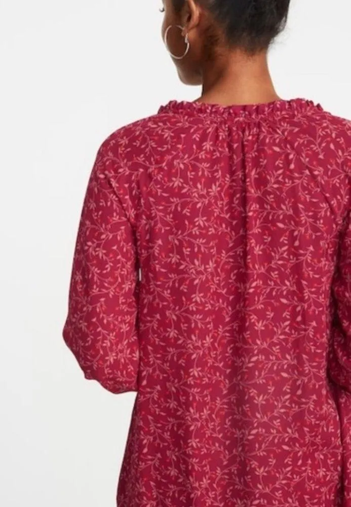 Georgette ruffle swing dress size large NWT - Image 4