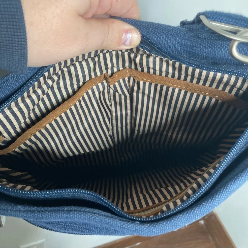 Travelon‎ RFID anti-theft Heritage hobo Bag navy blue - Image 5