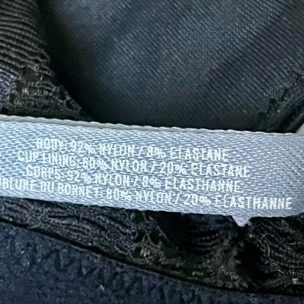 Aerie Black Lace Bralette Size M | Sheer Strappy Criss Cross Lingerie Goth Boho - Image 7