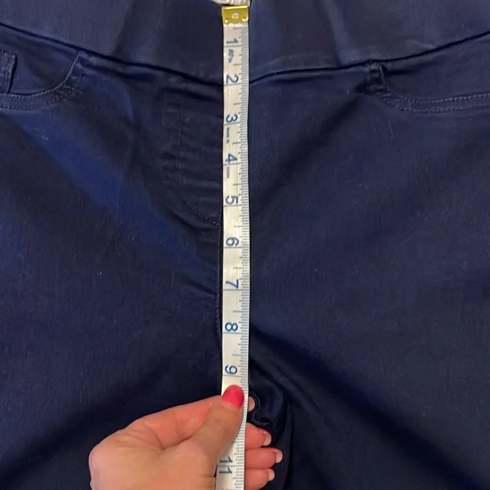 JM Collection Women's Blue Stretch Fitted Pants‎ Size 8 - Image 7