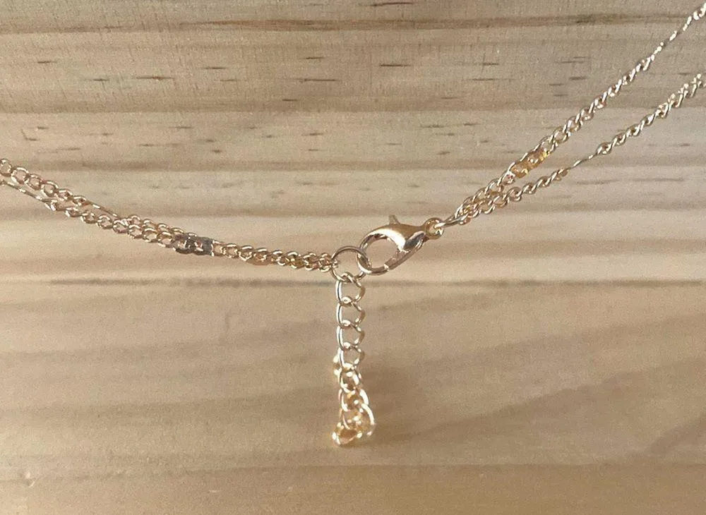 Round Pendant Layered Necklace Multilayer Bobo Dainty Simple Cute NEW - Image 8