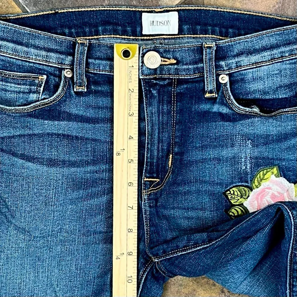 Hudson Nico Midrise Skinny Jean with Released Hem 28 - Image 3