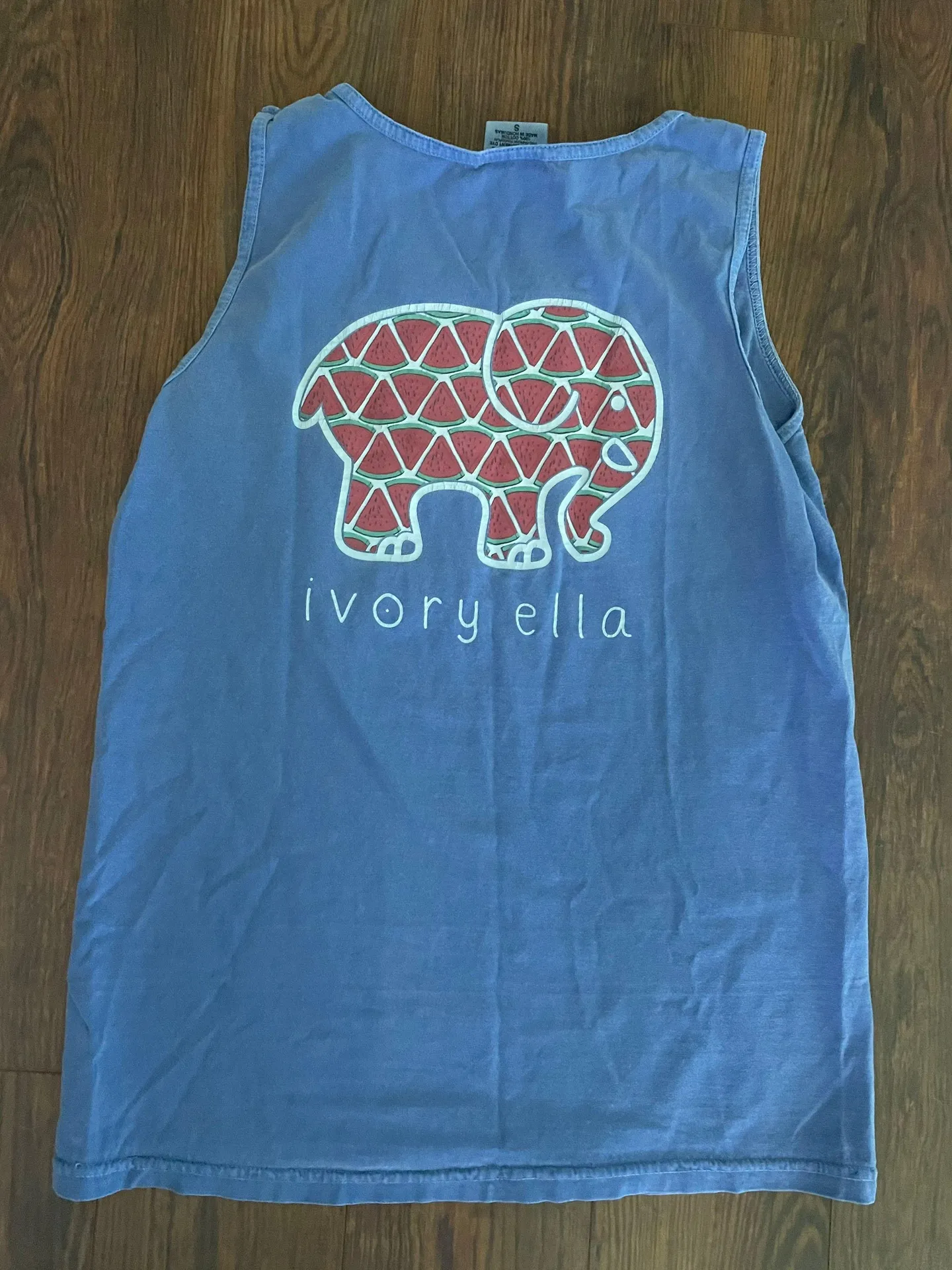 Ivory Ella Periwinkle/Watermelon Tank Size Small! - Image 2