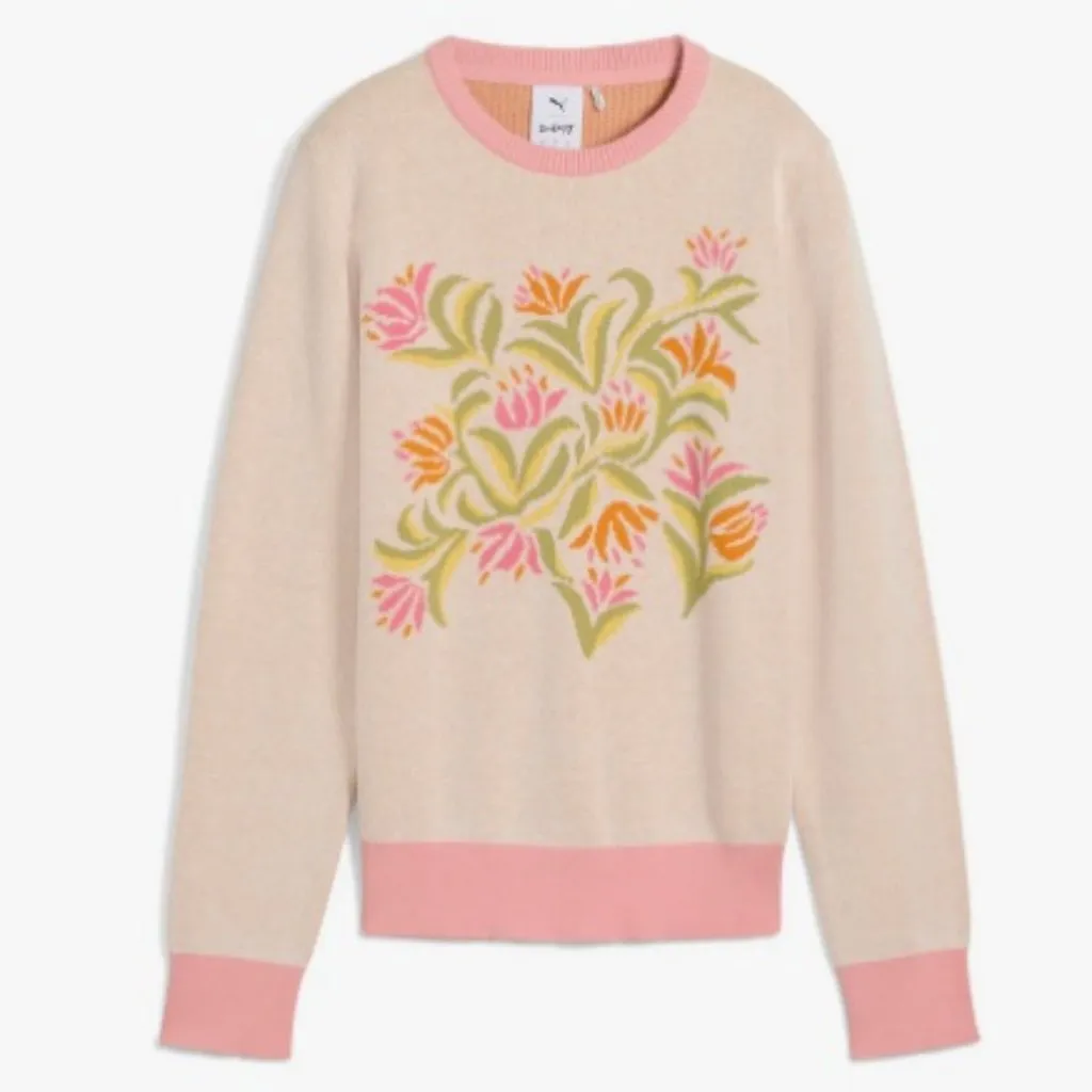 NWT Puma Dani Dazey Golf Sweater, Pink | Size Medium - Image 3