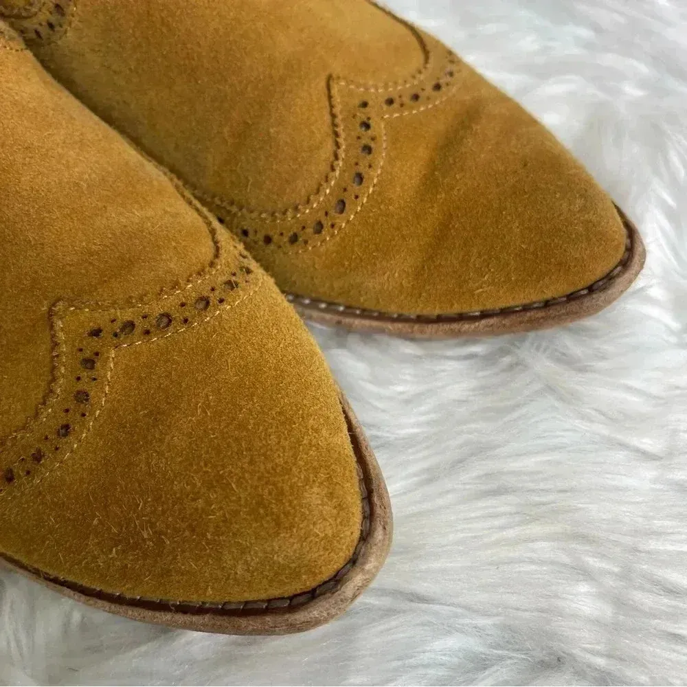 Madewell Suede Leather The Grayson Brogue Chelsea Boot Size 7.5 - Image 3