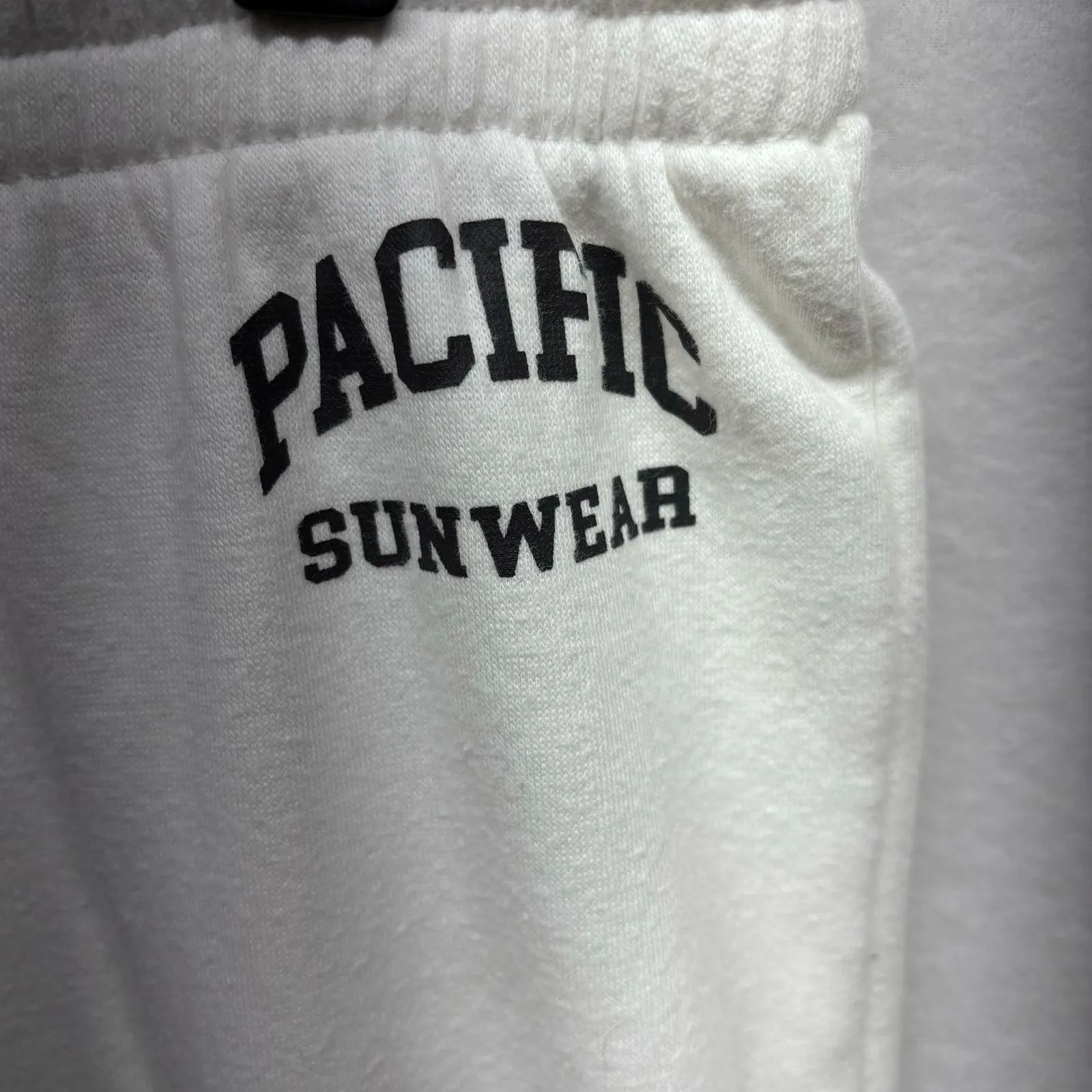 PacSun White Flare Leg Sweatpants‎ - Size Medium - Image 2