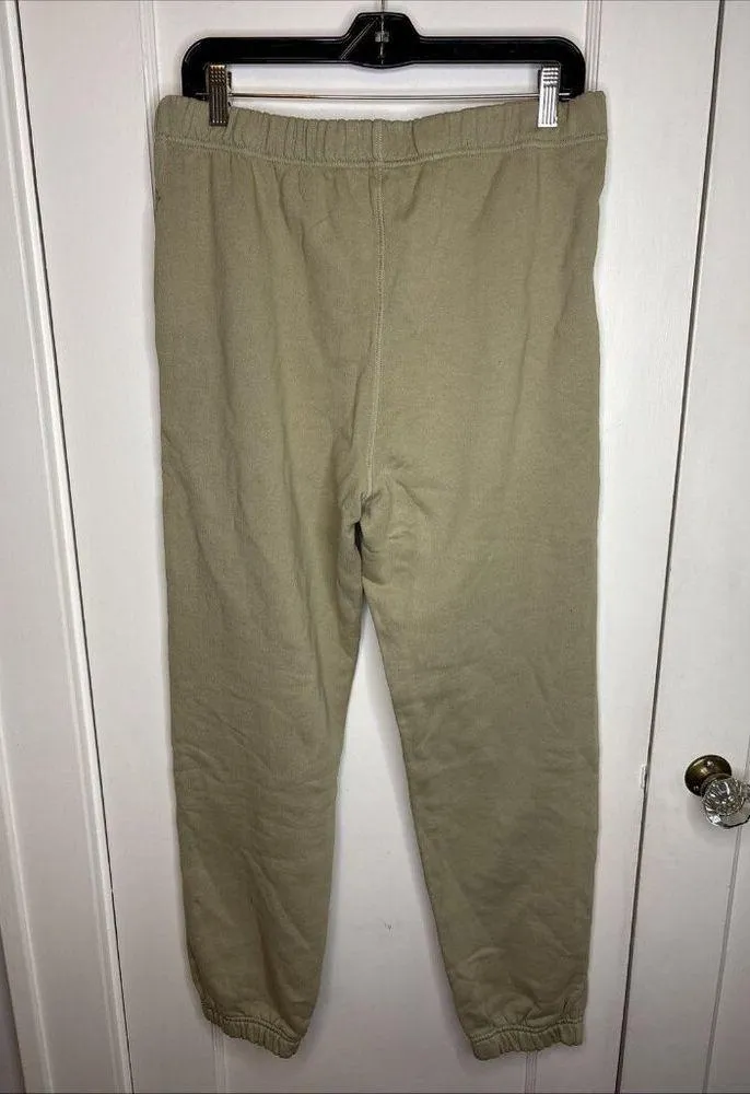 Mate the Label Organic Fleece Relaxed Pocket Sweatpant Flax Medium $128 NWOT - Image 5