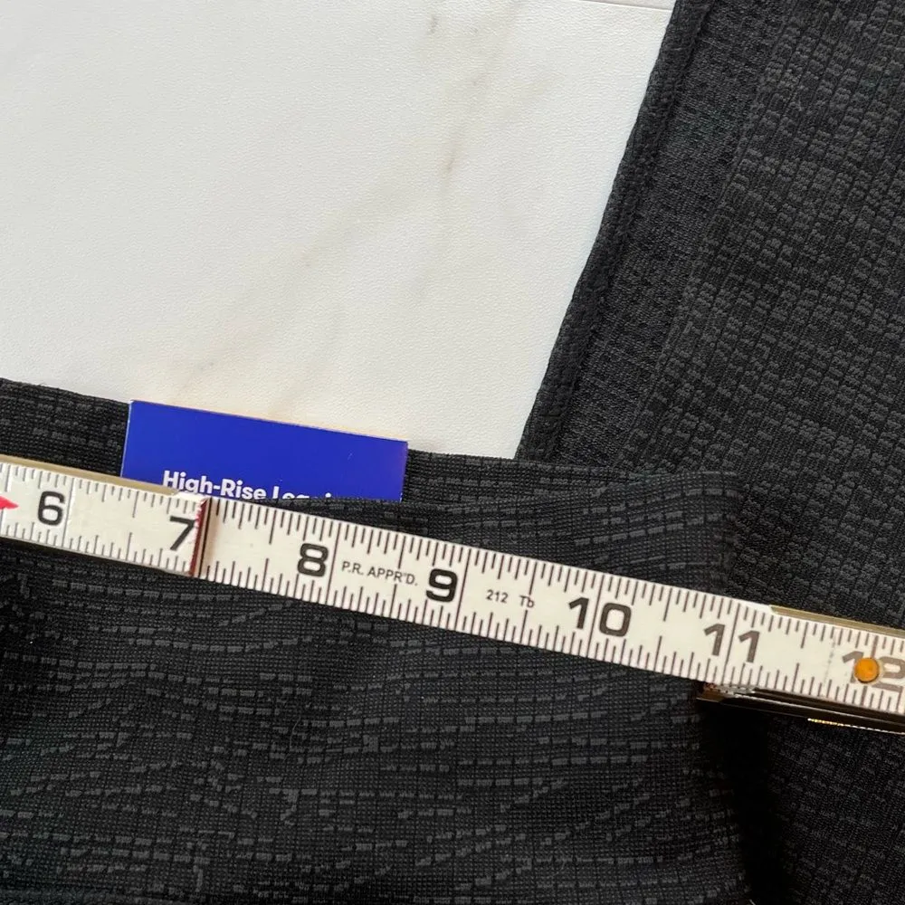 NWT JoyLab Textured Flared Long Length Leggings size small Gray - Image 8