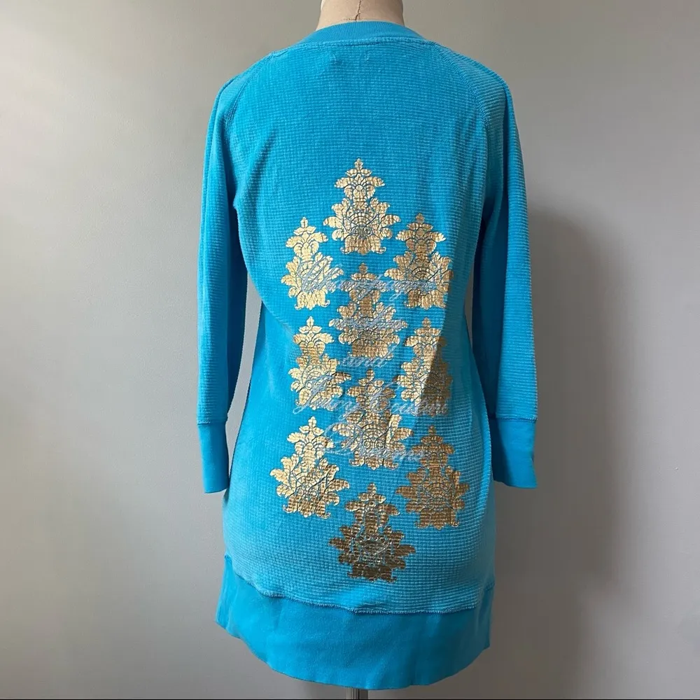 Juicy Couture Velour Sweatshirt Pockets Gold - Image 9