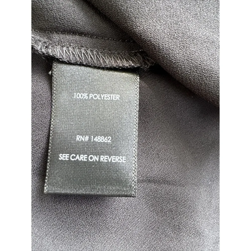 Torrid Women's V-Neck Peplum Pullover Top Black Sz 2 Polyester New Cap Sleeve GA - Image 4