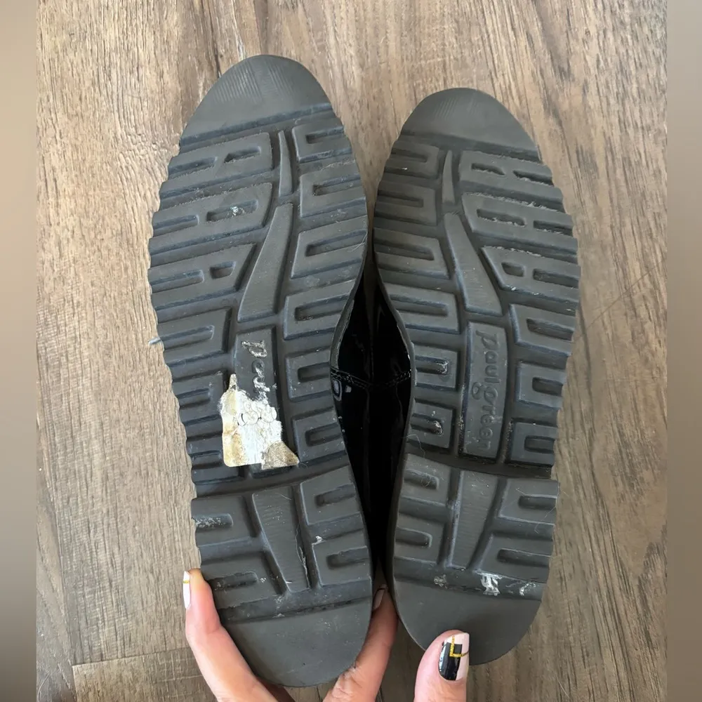 Paul Green soho black patent leather & suede Oxford sz 8 - Image 5