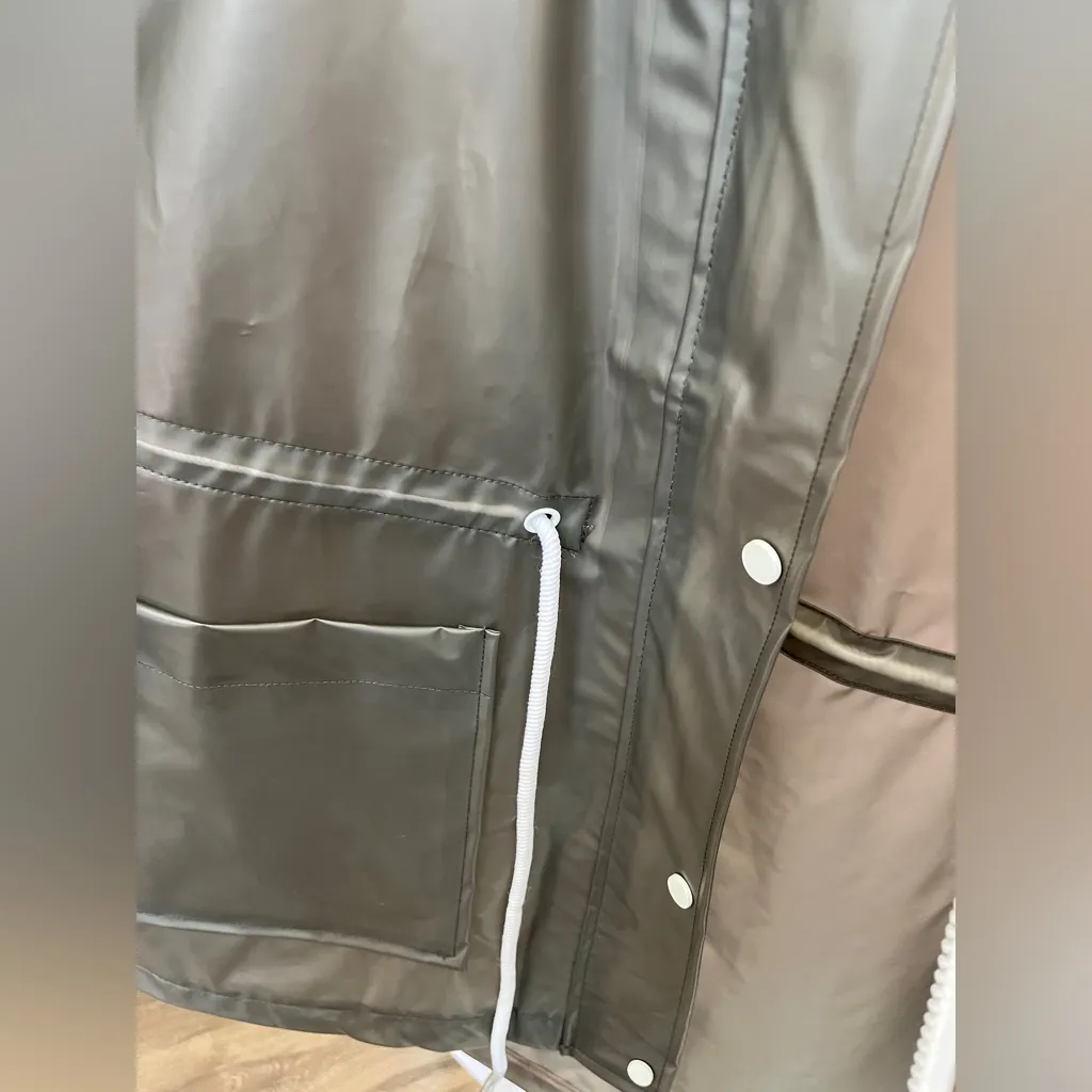 Dex Gray Hooded Rain Jacket Size undefined - Image 5