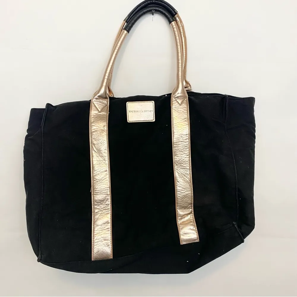 Victoria’s Secret rose gold canvas large tote bag - Image 2