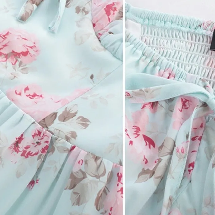 Scarlet Darkness Spring Victorian Puff Sleeve Wedding Guest Dress
L Cottagecore Blue Size L - Image 5