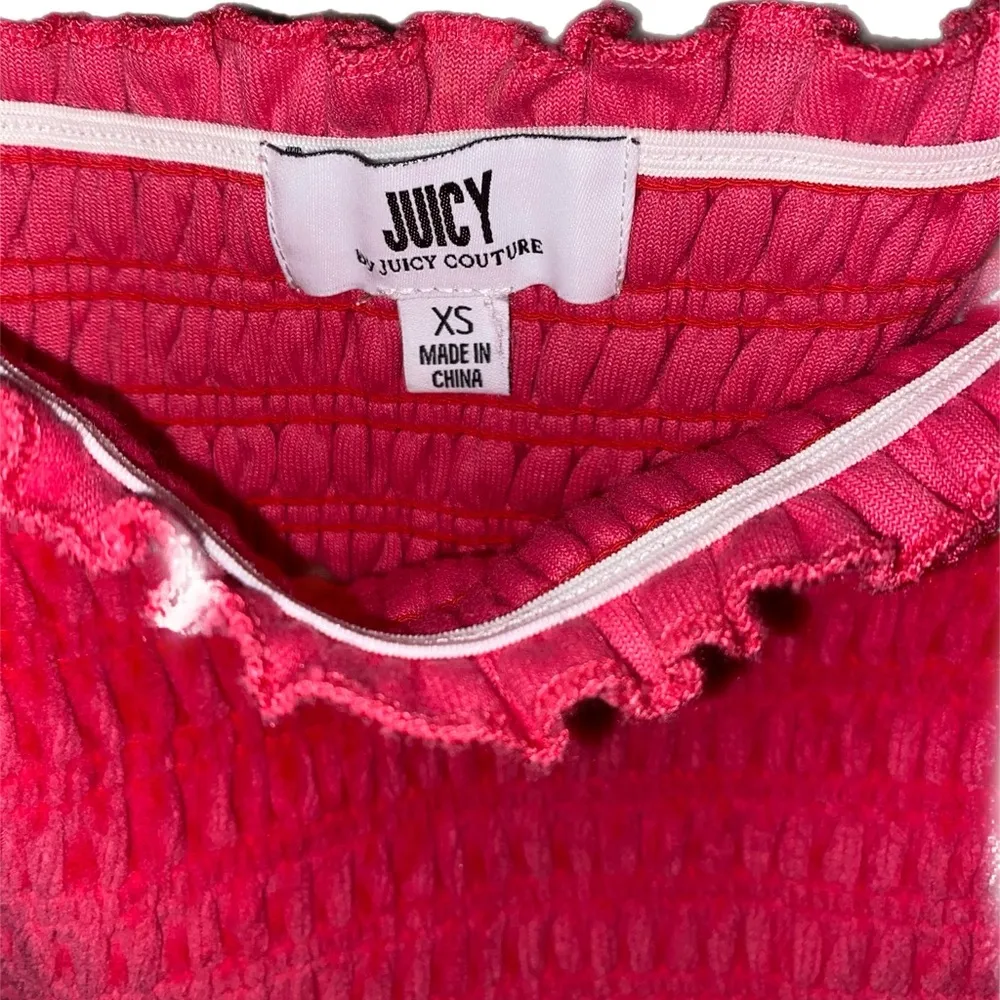 Juicy strapless,Sun dress, baby doll, swim cover,Velour super soft, Coral, Sz XS - Image 4