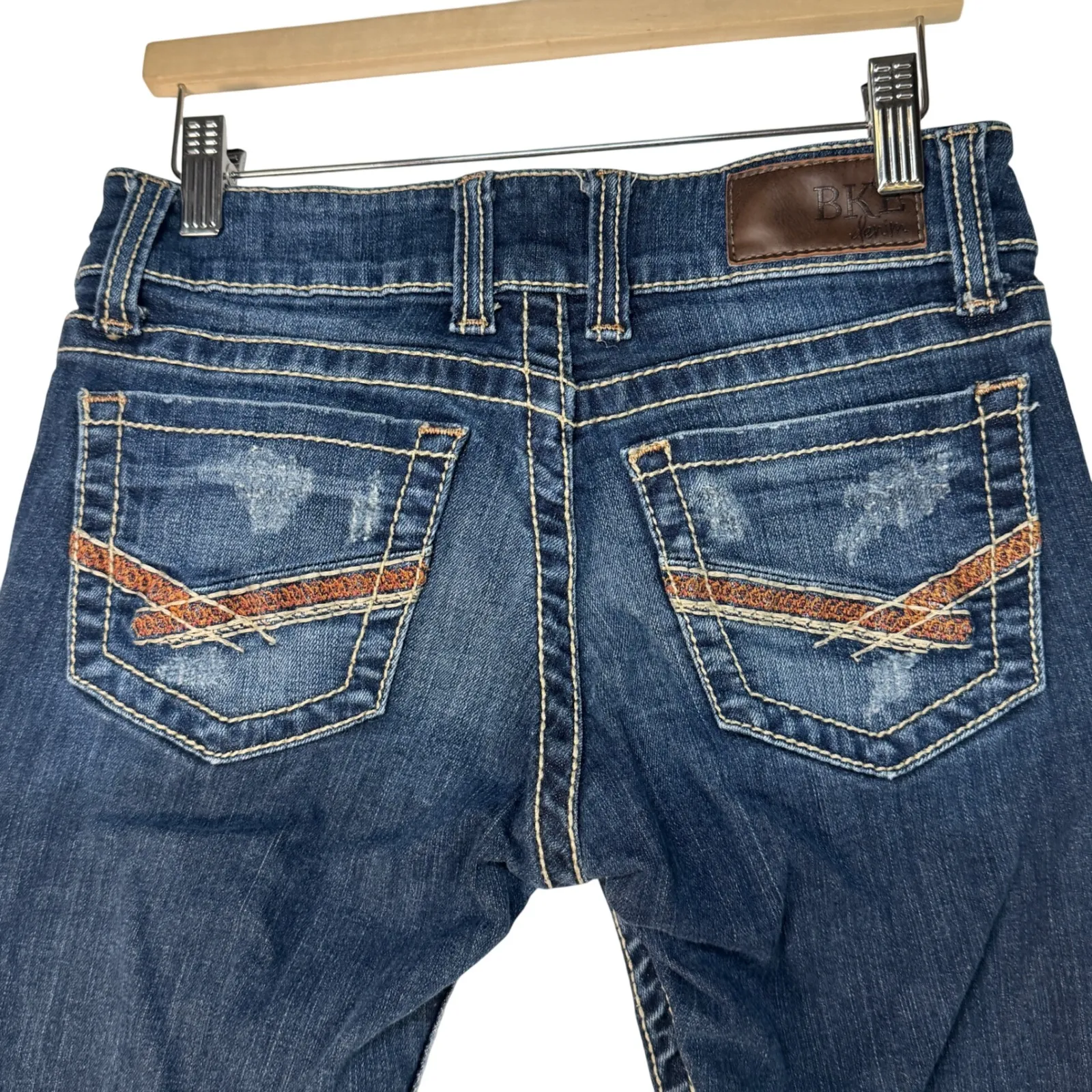 BKE Denim Stella Jeans Women's 26R Bootcut Stretch Dark Wash 26x31.5 Y2K Style Blue Size 26 - Image 11