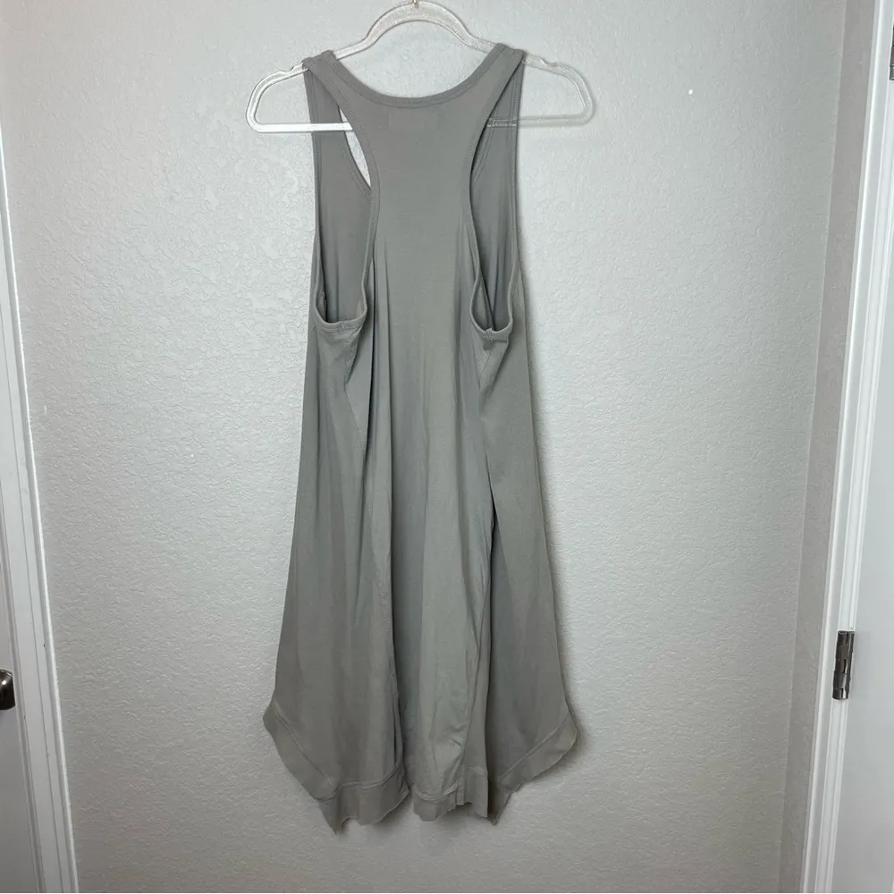 WORKSHOP REPUBLIC CLOTHING Gray Sleeveless Handkerchief Hem Dress Size L - Image 7