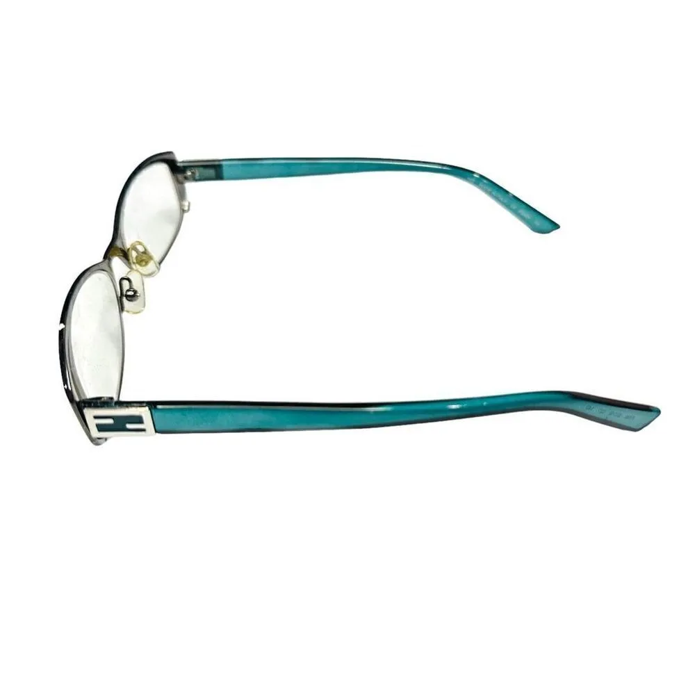 Fendi Glasses Eyewear Rectangle Frame Full Rim Black with Lacoste Case - Image 9