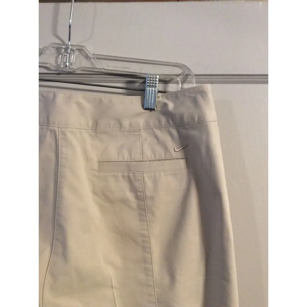 Nike Womens Golf Shorts Medium Size 10 Tan - Image 3