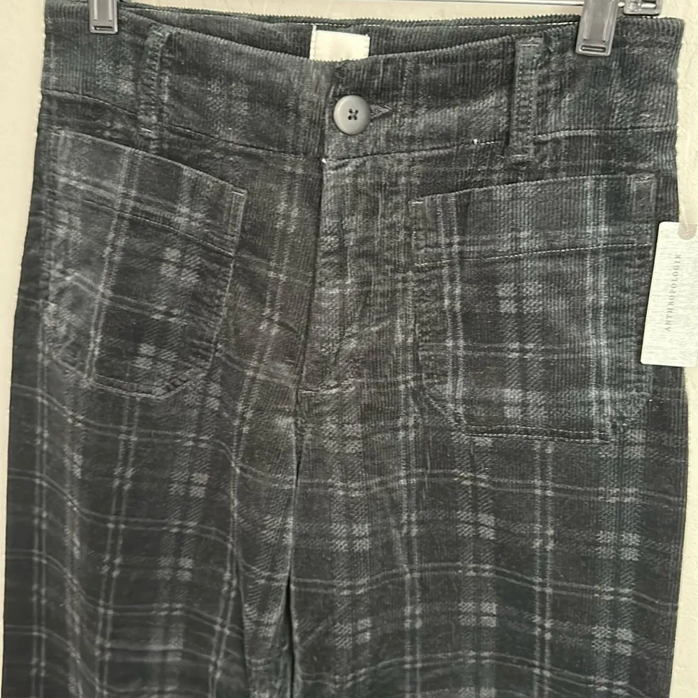 Maeve The Colette Cropped Wide-Leg Pants: Plaid Corduroy Edition - Image 7