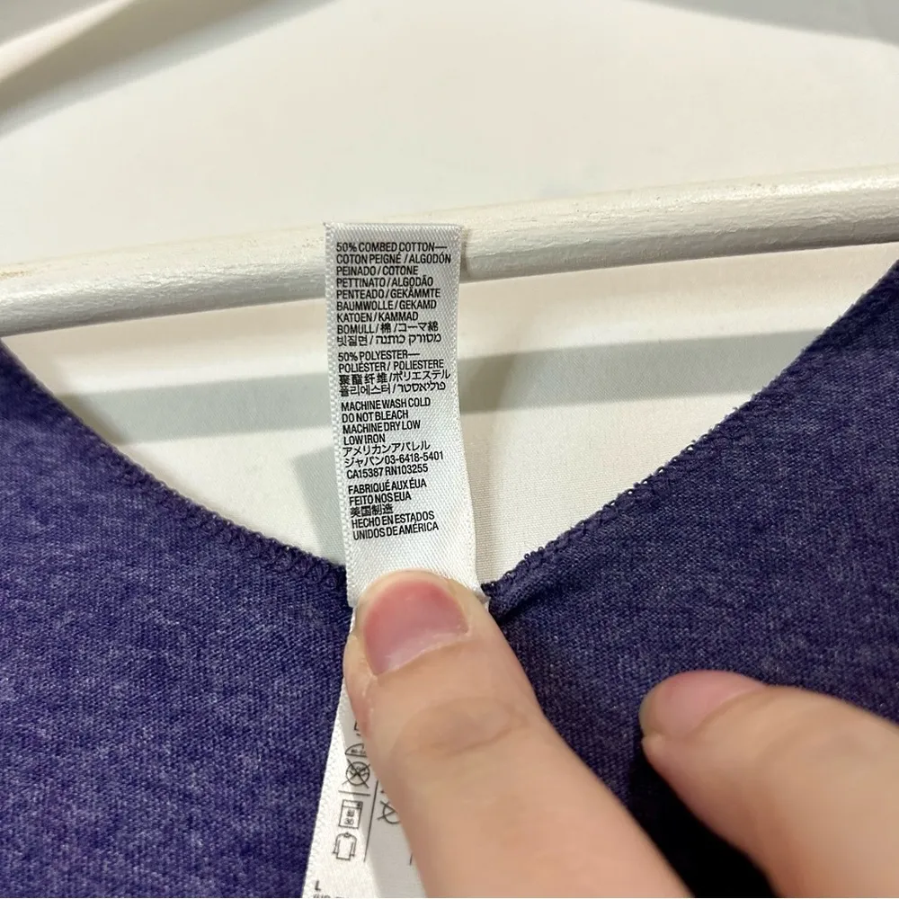 American Apparel Women’s The 50 50 Racerback Tank Blue Size Large NWOT - Image 5