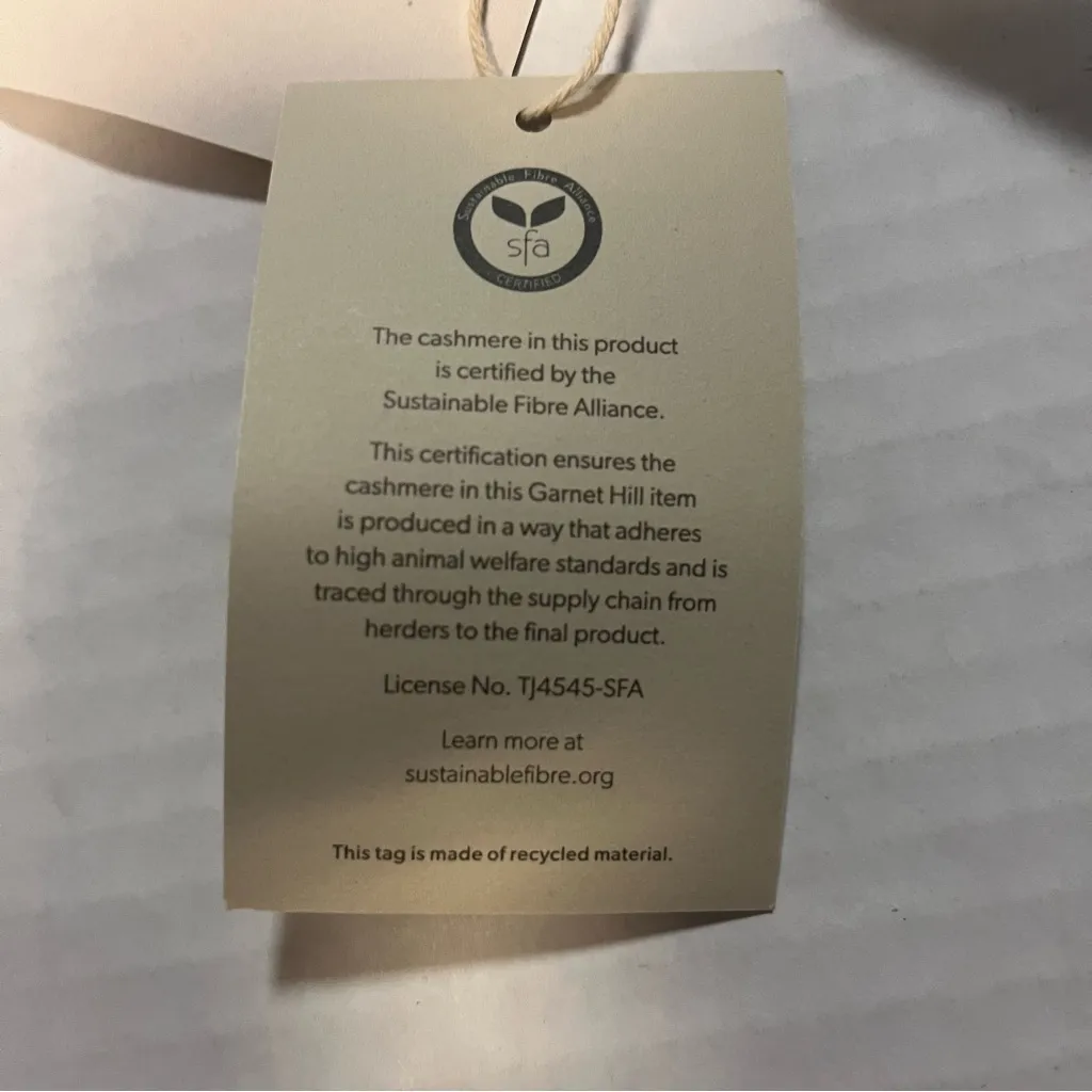 Garnet Hill Cashmere Belt Bag in Heathered Gray w/ Silk Lining NWT Great Gift! - Image 7