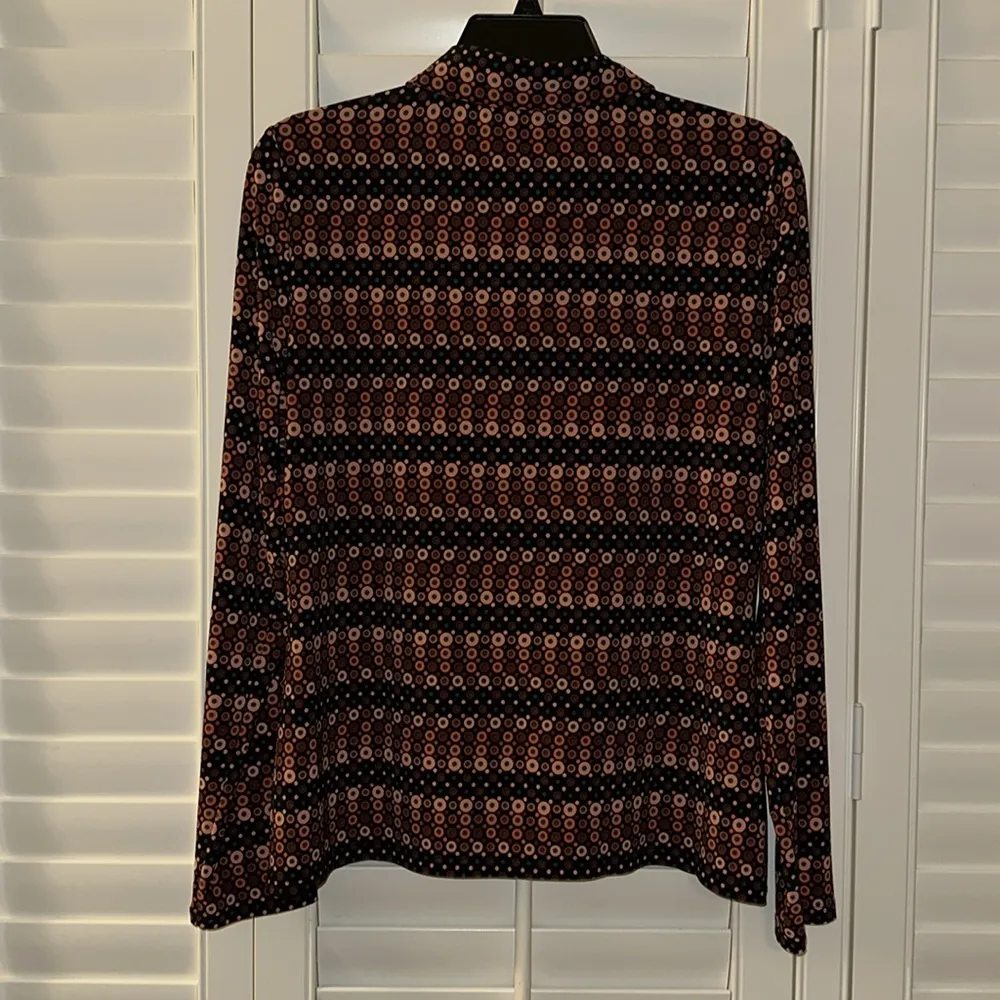 Tommy Hilfiger Geometric-Patterned Button-Up Shirt M - Image 3