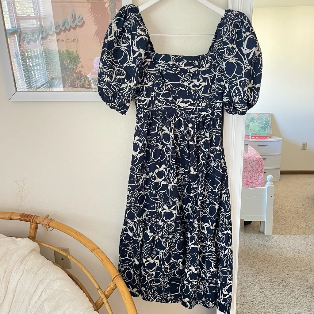 Abercrombie & Fitch Emerson Poplin Cotton Midi Dress in Small - Image 3