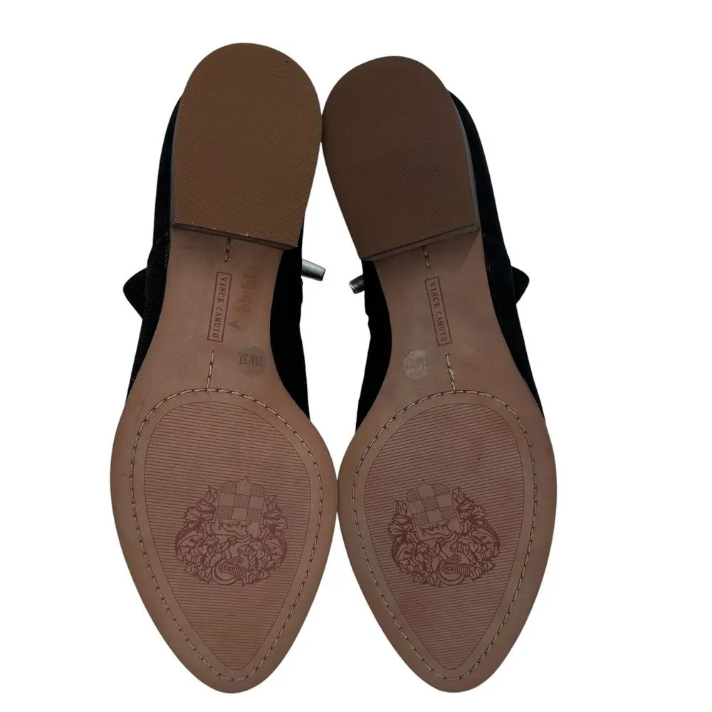 Vince Camuto Canilla Suede Booties in‎ Black Women Size 7 M Leather - Image 6
