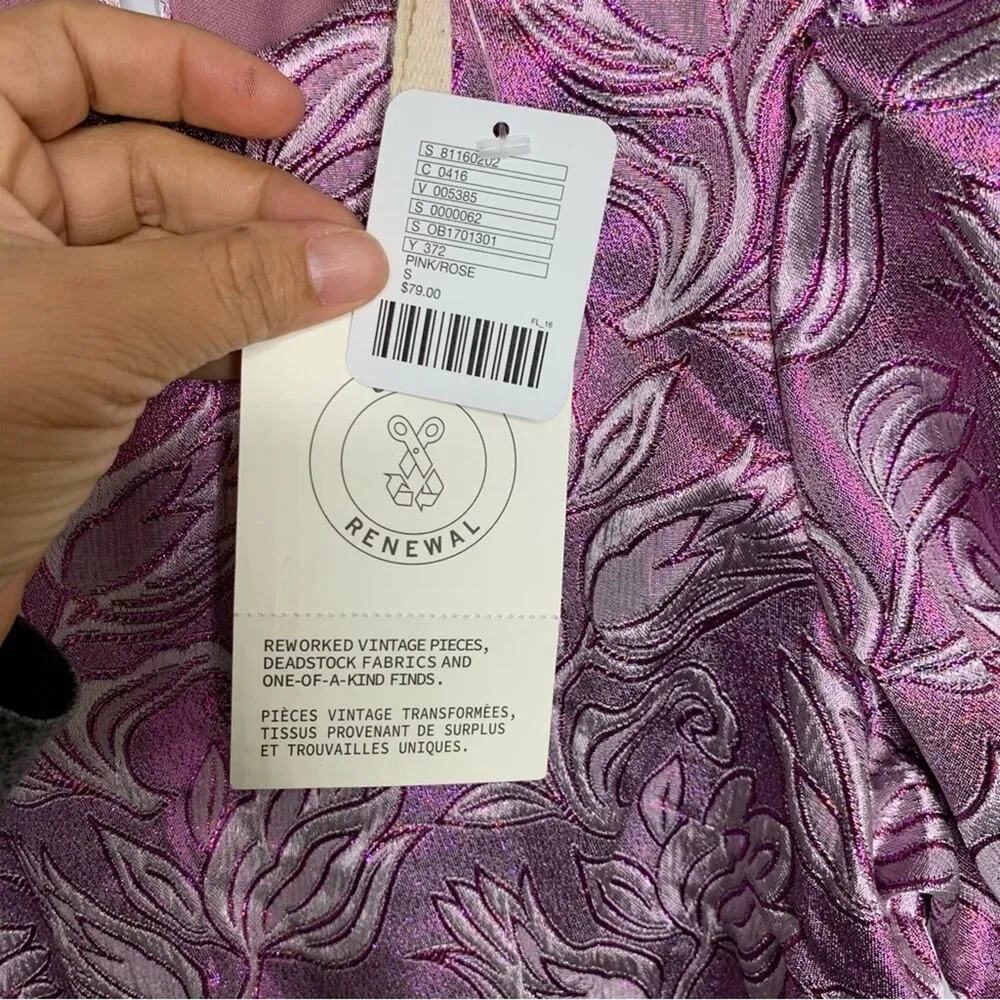 Urban Outfitters purple jacquard parties remnants Corah Mini dress renewal small - Image 4