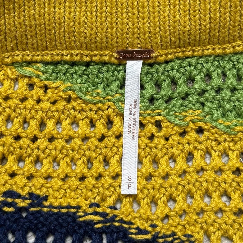 Free People Mila Crochet Mini Skirt Beach Cover Up S Small - Image 5