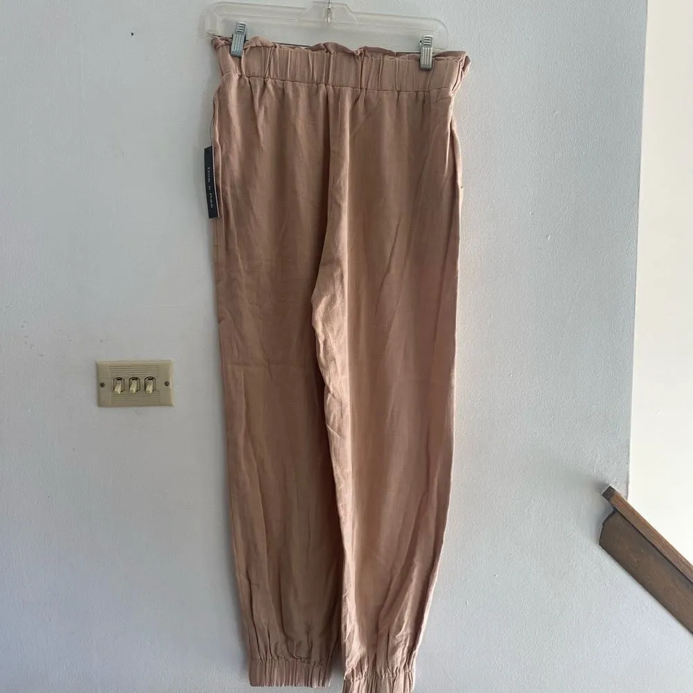 NWT Doe & Rae paper bag waistband patents with pockets S 100% cotton - Image 6