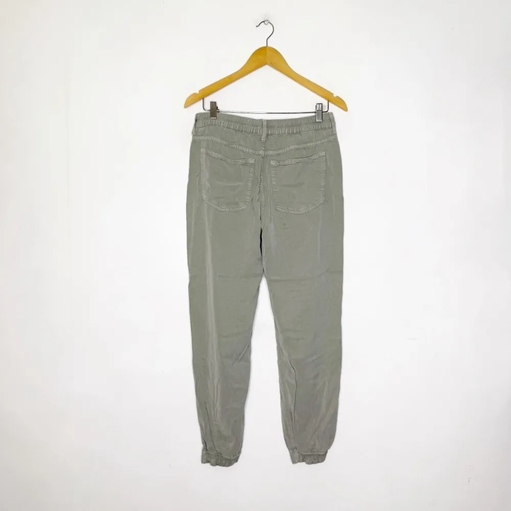 Rich & Skinny Meadow Joggers Size Medium Sage Green Stretch Waist - Image 5