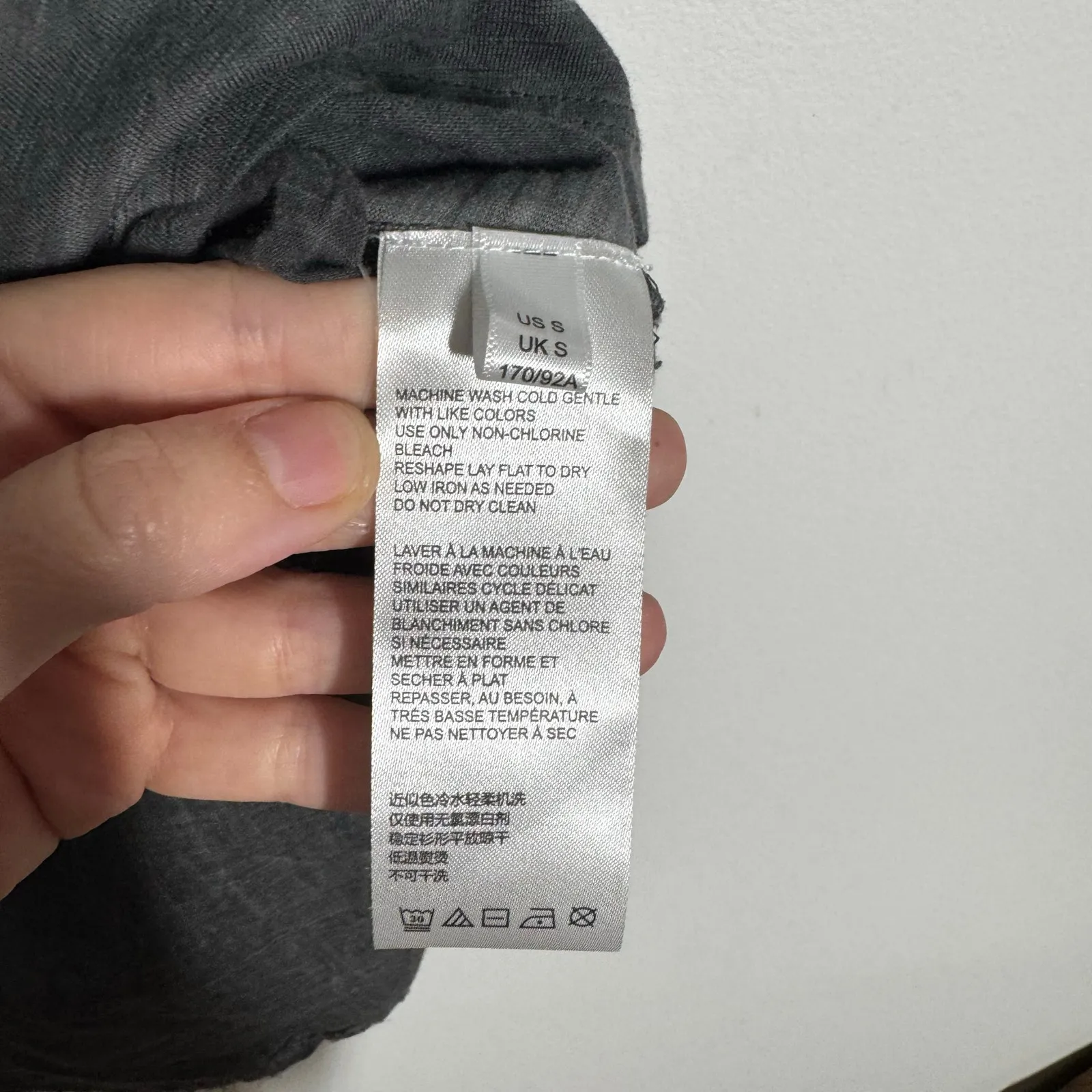 Pilcro Short Sleeve TShirt Women Gray S Cotton Casual Minimal Comfort Athleisure - Image 6