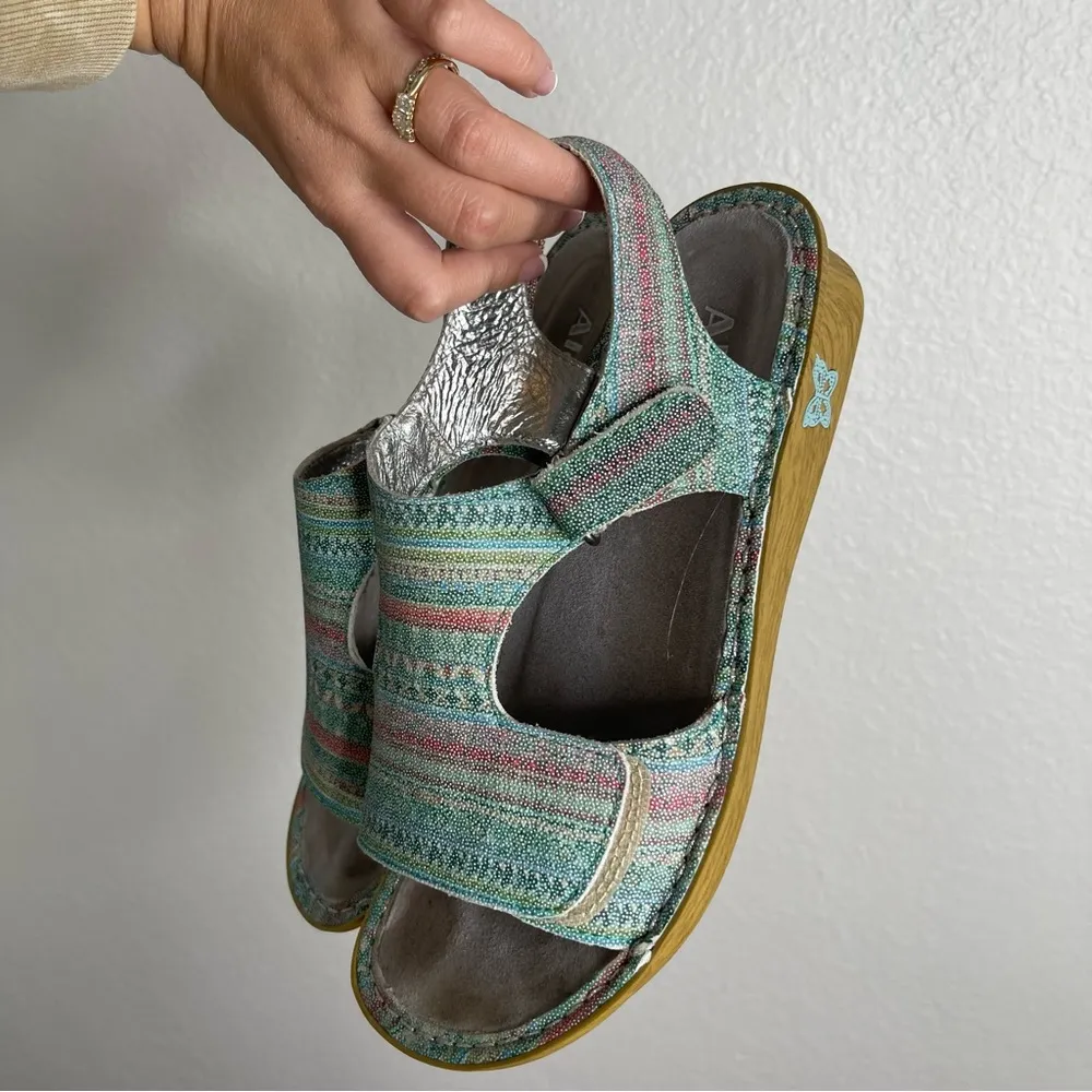 Alegria Viki Seascape Multi Color Comfort Sandals Size 7 - Image 6