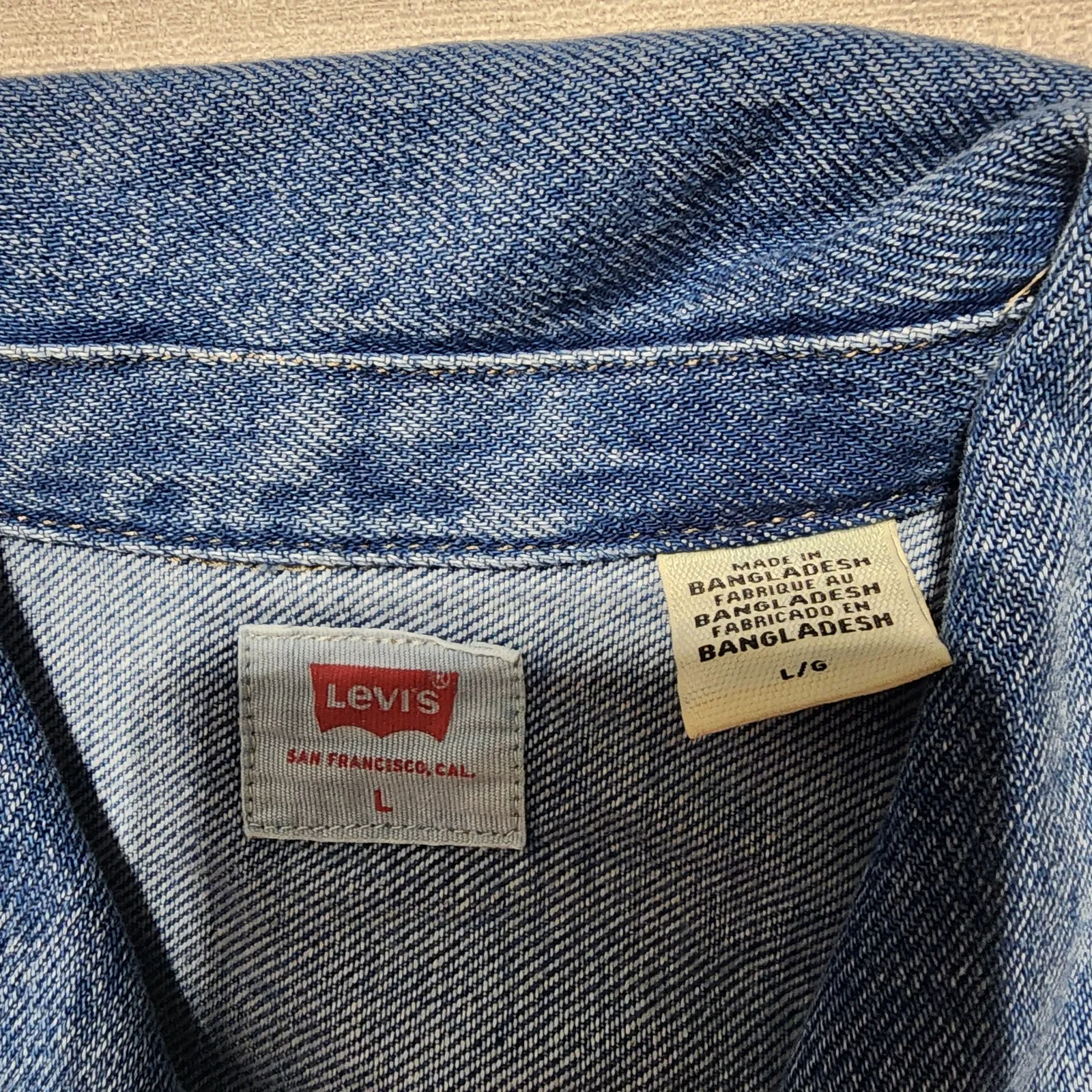 Levi's denim Flynn Western Dress size Large W32''x35'' - Image 4