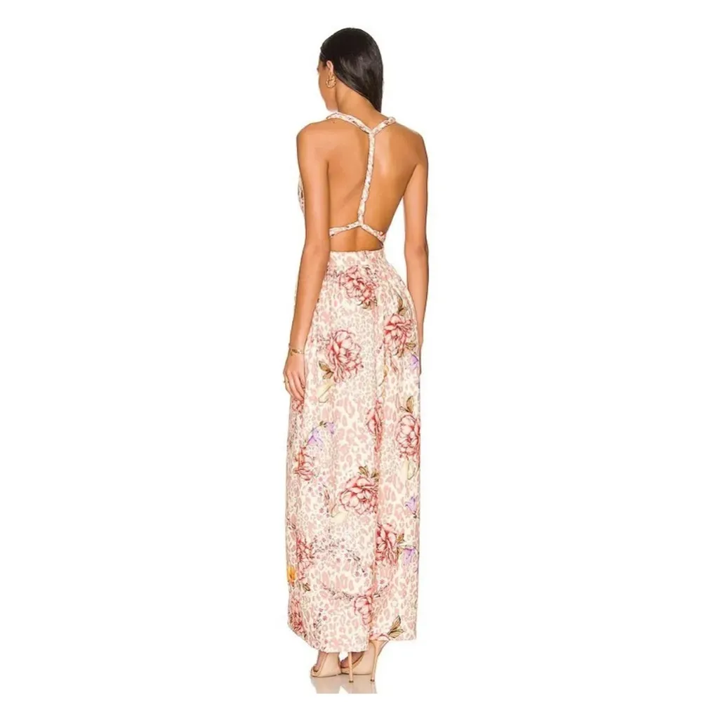 NEW Agua Bendita x revolve Tiana jumpsuit in pink Large - Image 5