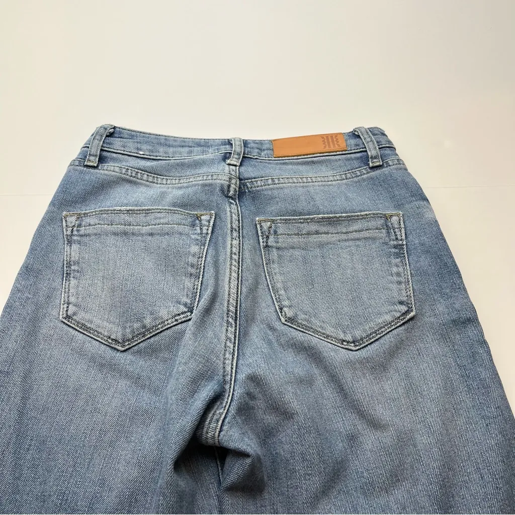 Reiss‎ Denim Bay Ripped Straight Slim Jean Womens Size 24 Zipper Button Closure - Image 12