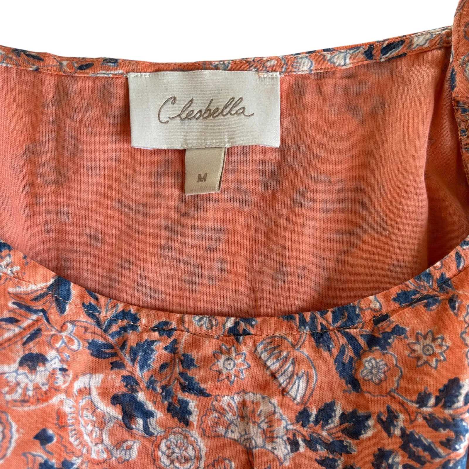 Cleobella Britt Ruffle Mini Dress in Positano Pink Floral Women’s Size Medium - Image 3