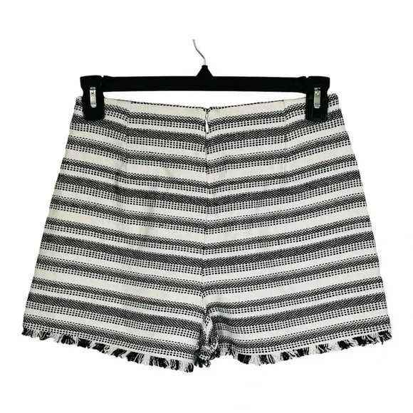 Sadie & Sage Black White‎ Striped Wrap Skort Shorts Women Size Small - Image 3
