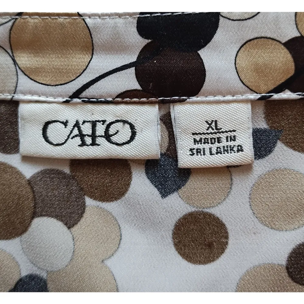 Cato Women's tops size XL crossover blouse cap sleeves - Image 5