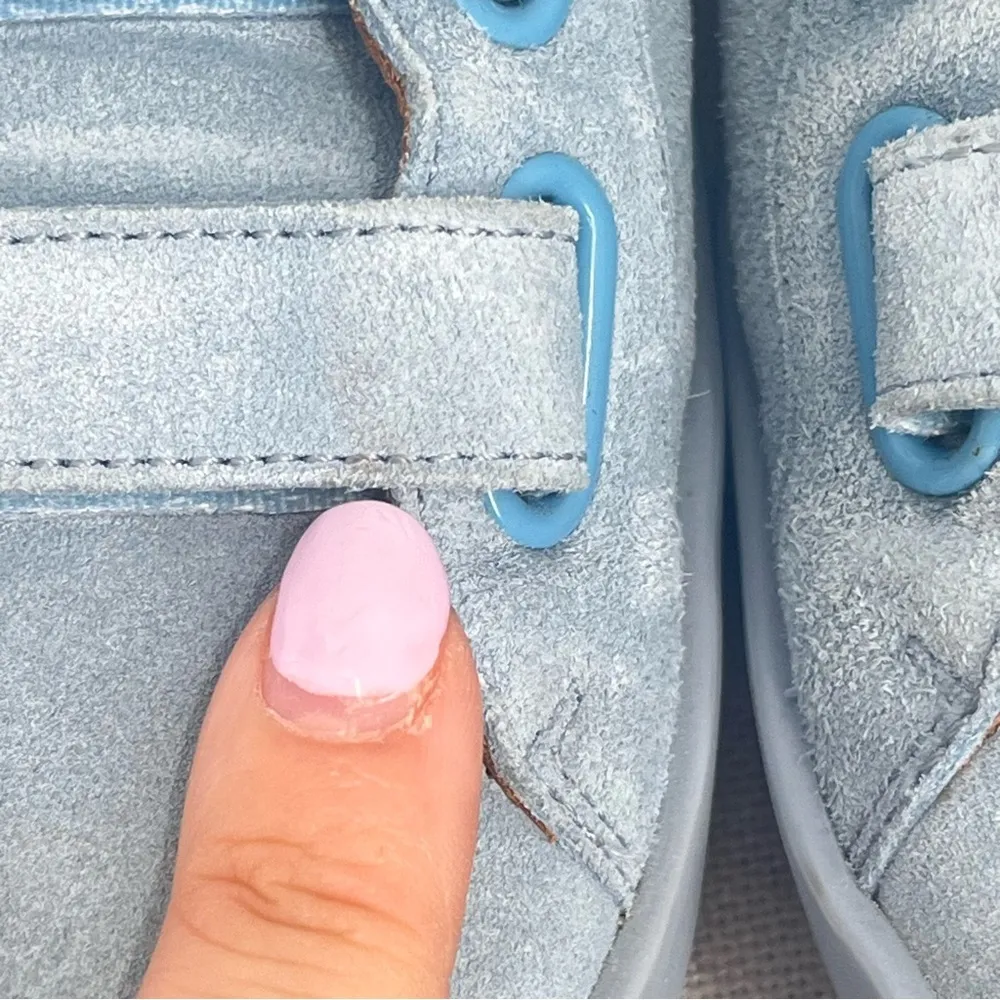 Freda Salvador LIBBY D'ORSAY SNEAKER Blue Suede Size 8 - Image 11