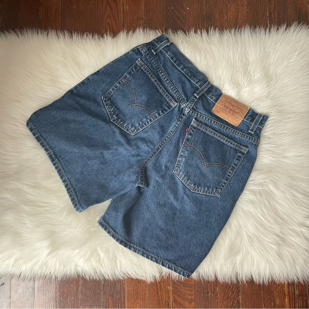 Vintage Levi’s Jean Shorts MADE IN USA Dark Wash - Image 3