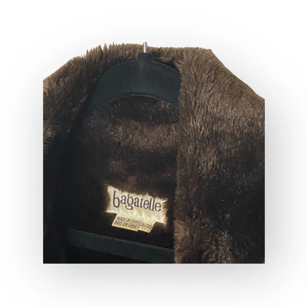 Bagatelle š¤ Leather Shearling Lined Chore Rancher Duffle Coat š¤ Fur Trim š¤ XL - Image 3