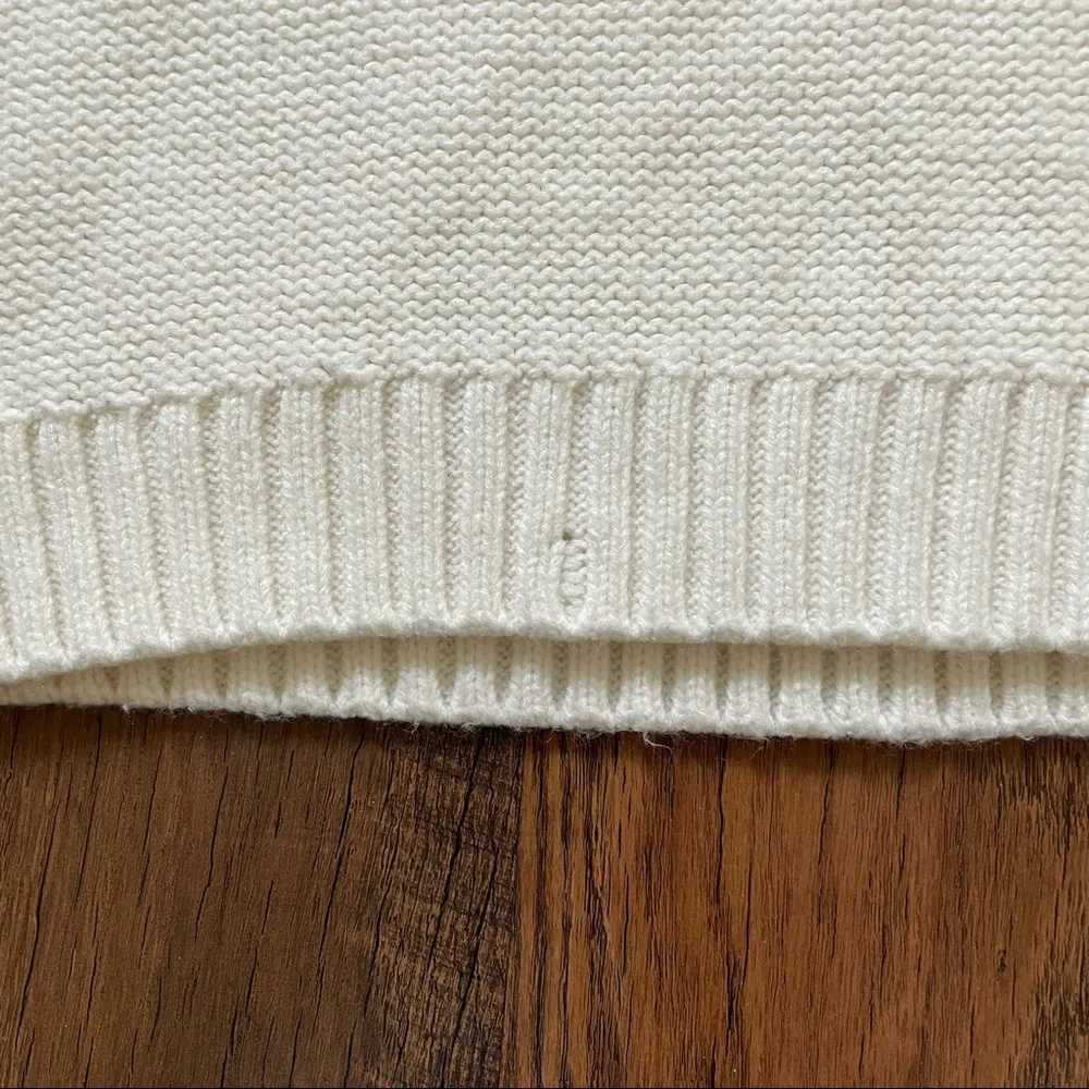LAUREN CONRAD ecru knit pullover, size M - Image 9