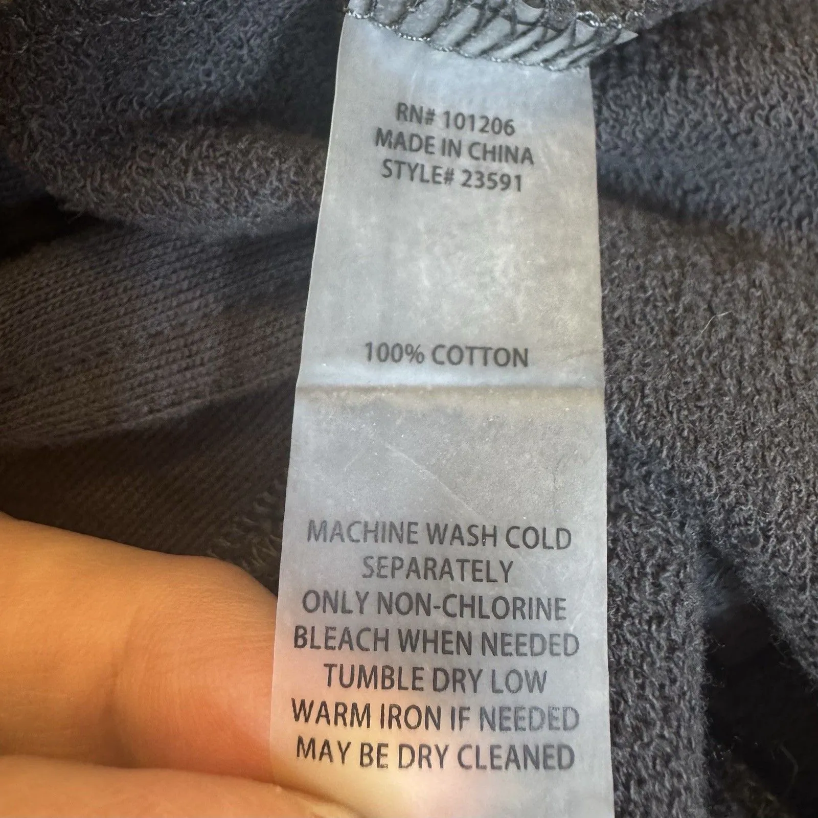 Soft Surroundings Embroidered Jacket Cardigan Small Gray Military Grunge Goth - Image 12