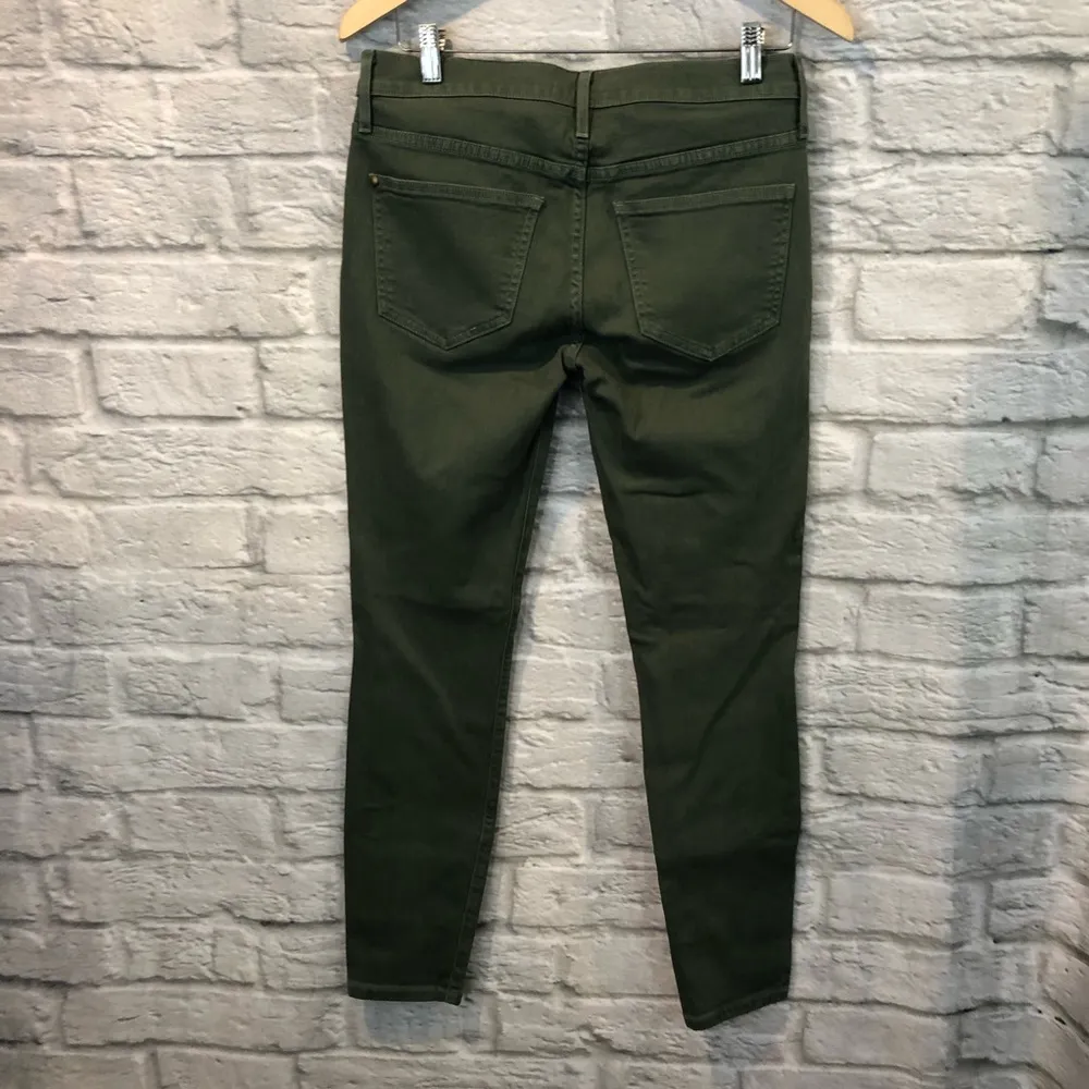 THE GREAT. 27" The Skinny Skinny Green Jeans - Image 6