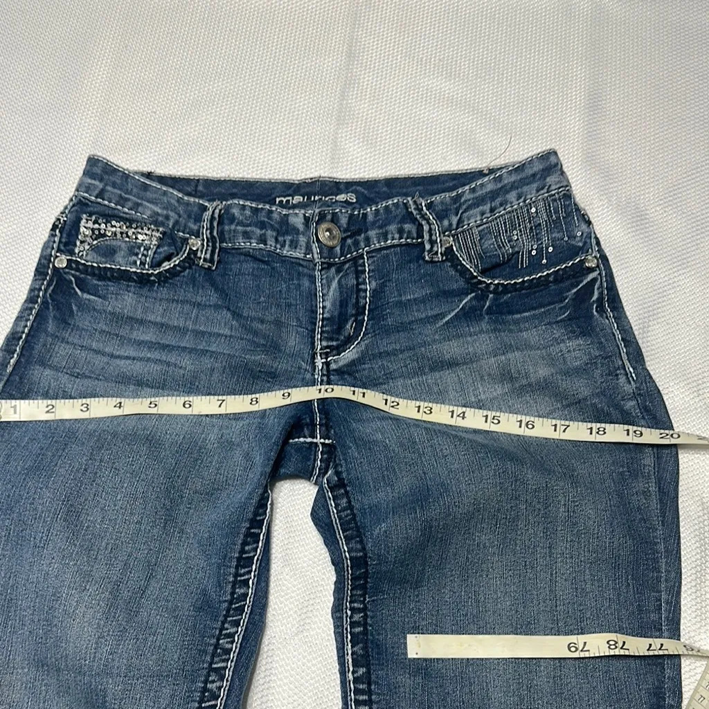 Maurices Blue Ankle Cropped Jeans with Relaxed Fit - Image 3