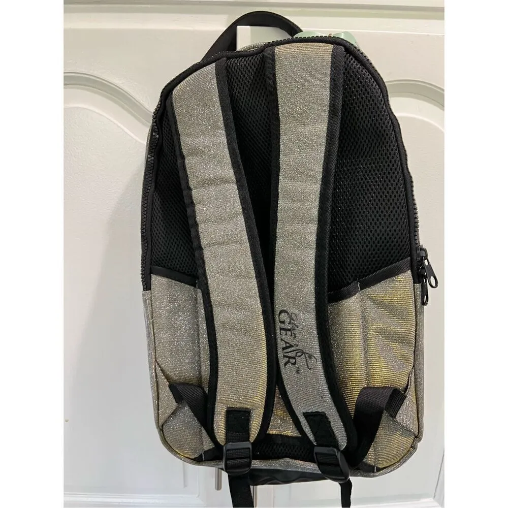 Glam R Gear Dance Glitter Backpack Gold - Image 2